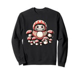 Daruma Doll Japan Cottagecore Aesthetic Mushroom Hat Sweatshirt