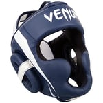 Venum, Elite Boxing Headgear, Men's, One Size, White/Navy Blue