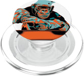 Cyberpunk Esthétique Gorilla Rétro Vintage Graphique #32 PopSockets PopGrip pour MagSafe