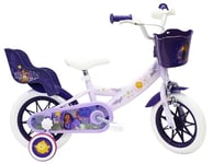 A.T.L.A.S. Vélo Enfant 12' Wish, Asha et la Bonne étoile de Disney équipé de 1 Frein Fille, Violine, 12