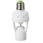 MACLEAN PIR Sensor MCE24 Automatic Light Bulb Holder Dusk Dawn Sensor Detection Security Lamp E27 60W