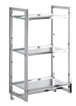 Argos Home Towel Rail & Hook Bathroom Storage Shelves-Chrome