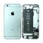 iPhone 6S Baksida med Komplett Ram med Batteri - Silver (Begagnad) Vit