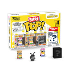 Funko Bitty Pop! Minions - Young Gru 4PK - Young Gru, 70’s Bob, Pet Rock Otto et Une Mini-Figurine Mystère en Surprise - 2.2 Cm - Minions 2 Collectionnable - Étagère Empilable Incluse