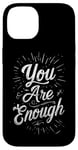 Coque pour iPhone 14 Design simple inspirant et motivant