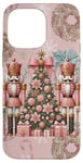 Coque pour iPhone 14 Pro Max Coquette Rose Casse-Noisette Décoration de Noël Mignon