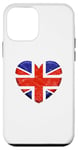 iPhone 12 mini UK Vintage British Heart Flag Novelty Souvenir Memorabilia Case