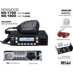 Kenwood NX-1700 (VHF) og NX-1800 (UHF) Mobil Radio