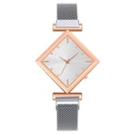 Women Montres Design Femme Creative Women's Montres en acier inoxydable Magnet Magnet Quartz Montre Dames Bracelet Bracelet Zonewatch Zegarek Montres Décoratives Décoratives pour Femmes ( Color : D )