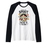 Where The Spirit Of The Lord Is There Is Freedom Saying Tee Raglan Baseball Tee