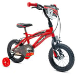 Huffy Vélo Moto X pour garçon Unisexe-Adolescents, Rouge, 30 cm