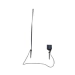 Lindby - Sabriel Straight Solcellelampe Svart