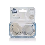 Tommee Tippee Moda Soothers Baby Dummies 6-18 Months Orthodontic Beige