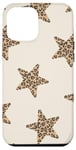 Coque pour iPhone 12 Pro Max Étoiles léopard sur beige neutre