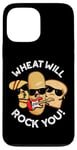 Coque pour iPhone 13 Pro Max Wheat Will Rock You Funny Food Jeu de mots