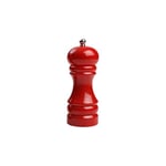 T&G Classic Capstan Hevea Salt Mill with Gloss Finish, 15 cm, Red