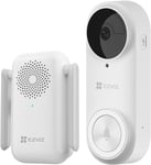 EZVIZ Wireless Video Doorbell Camera with Chime, No Monthly Fee, 256GB SD Card