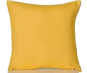 Atout Ciel Coussin Garni d'extérieur Bicolore en Tissu déperlant 40x40cm, 4 Variantes, Carré, Jaune/Anthracite