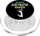 Empowering Christian Rejoice Bible Verse New Testament Gift PopSockets PopGrip for MagSafe