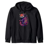 Aesthetic Red Panda Graphic Cute Red Panda Women Girls Zip Hoodie