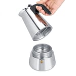 Portable Stainless Steel Coffee Pot Moka Maker Mocha Pot (300ml)