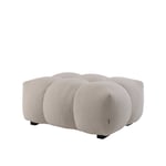 Sleepo - Billie Sittpuff S Creme Teddy - Vit - Fotpallar