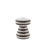 Gervasoni - Inout 44 - Black Stripes - Soffbord utomhus - designer_paola_navone - Svart,Vit - Naturmaterial