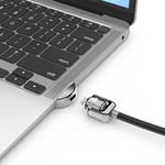 COMPULOCKS MacBook Air 13-inch Cable Lock Adapter With Keyed Cable Lock 2017 to 2019 - sikkerhetssporlåsadapter