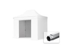 TOOLPORT 3x2m, aluminium, easy-up-pavillon, 4 sidedele, hvid - (581906)