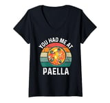 Womens Funny Paella Lover V-Neck T-Shirt