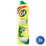 3x Cif Cream 500 Ml Lemon