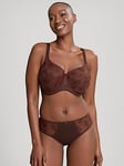 Panache Tango Balconnet Bra - Brown, Brown, Size 32J, Women