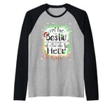 I'm the bestie I'm also drunk and lost Christmas Tie Dye Raglan Baseball Tee