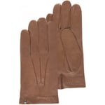 Gants Isotoner  Gants Homme cuir d'agneau et soie Caramel