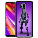 Lg G7 Thinq Soft Case (svart) Fortnite Skull Trooper