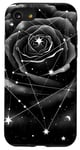 Coque pour iPhone SE (2020) / 7 / 8 Rose noire recouverte d'étoiles