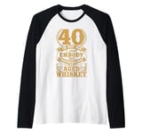 I'm not Old Whiskey Bourbon 40th Birthday Whiskey Drinker Raglan Baseball Tee