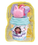 Smoby Plage Maison de poupées de Gabby et Accessoires-Sac à Dos, Seau, arrosoir, Tamis, Pelle, râteau, Moule, à partir de 18 Mois (7600862180), 7000862180, Multicolore