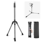 JEBUTU Support d'éclairage Portable 200cm, trépied de Caméra en Métal Réglable, Trépied de Lumière Pliable Inversé, Vis 1/4" Support de lumière pour Photographie, Lumière Annulaire LED