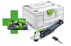 Flerfunktionsverktyg Festool OSC 18 E-Basic-4,0 VECTURO; 18 V (utan batteri och laddare) + extra 4,0 Ah batteri!