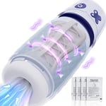 Masturbateur Électrique Pour Hommes, Jouet Sexuel Masculin Avec Modes De Vibration Et De Succion, Masturbateur Électrique 3D, Vagin Réaliste, Jouet Sexuel Pour Hommes, Sex-Toy Pour Pénis, Gris