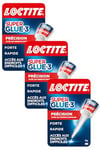 Loctite Super Glue-3 Précision, colle forte pour réparations précises, colle liquide tous matériaux, colle transparente à séchage rapide, flacon 5 g (Lot de 3)