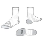 X-Socks® Vélo Expert Crew, ARCTIC WHITE/PEARL GREY, 35-38