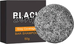 Grey Hair Reverse Bar, Natural Hair Darkening Shampoo Bar, Bamboo Charcoal for H