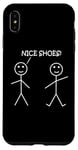 Coque pour iPhone XS Max Nice Shoes Sarcasme Funny Stickman Stick Figure Sarcastique Pun