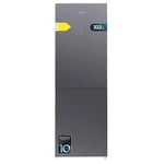 Cecotec Réfrigérateur Bolero CoolMarket Combi 322 Glass Grey D. Multi Airflow, Total No Frost, Humidity Box, Crisper Box, Mode Vacances, Mode Économie, Porte Réversible, Fast Freezing, Fast Cooling