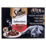 Aliments pour chat Sheba Selection in Sauce Poulet Dinde Veau Agneau 85 g