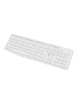 Natec Nautilus - keyboard - QWERTY - US - white - Tastatur - Amerikansk engelsk - Hvid