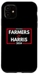 Coque pour iPhone 11 Farmers for Harris 2024 Vote pour l'élection présidentielle Kamala