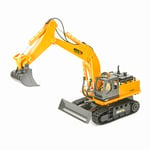 Huina 1/16 RC Excavator Digger w/Metal Bucket, Lights, Sound